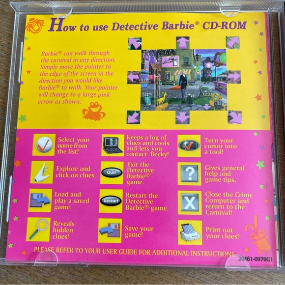1998 Barbie Detective Adventure CD-ROM - Picture 3 of 4